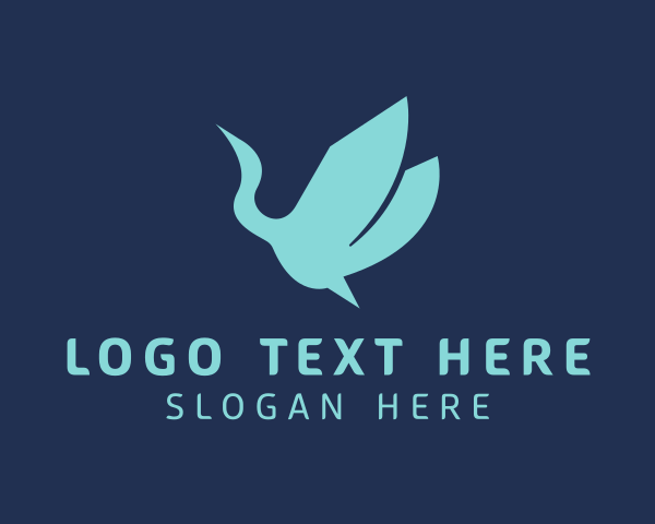Egret logo example 4