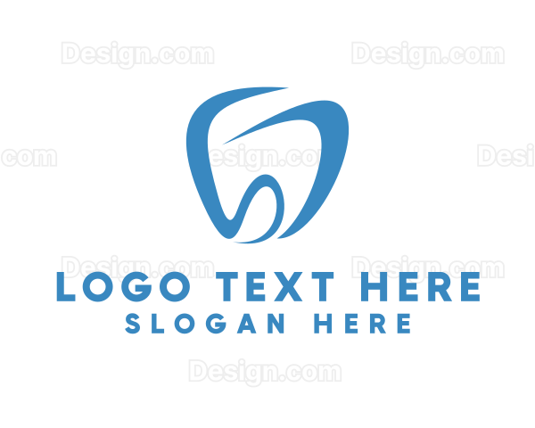 Dental Letter SD Tooth Logo