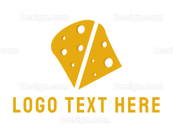 Yellow Cheddar Cheese Logo