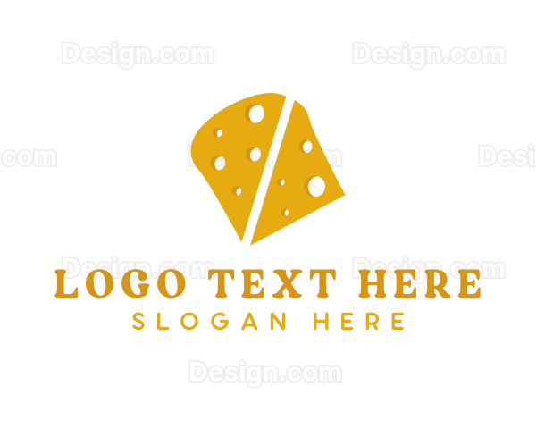 Yellow Cheddar Cheese Logo