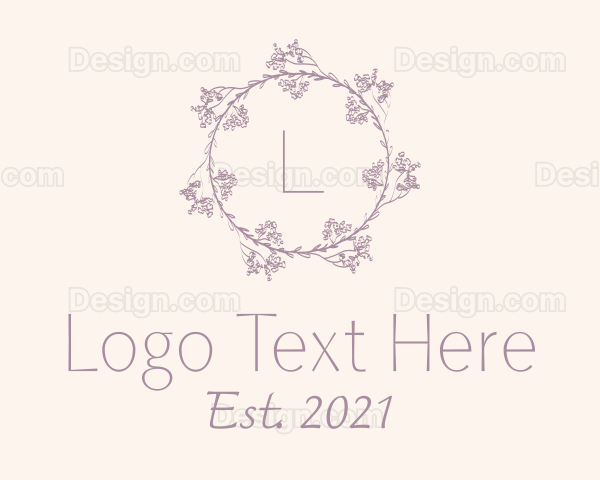 Flower Wedding Decor Logo