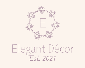 Flower Wedding Decor logo design