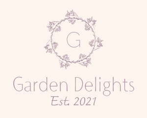 Flower Wedding Decor logo design