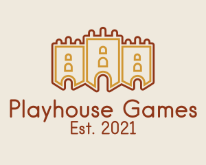 Medieval Gaming Castle  logo design