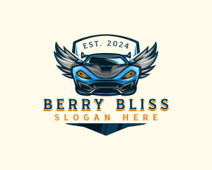 Wing Sports Car logo design