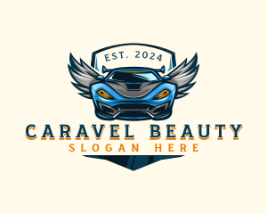 Wing Sports Car logo design