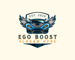 Wing Sports Car logo design