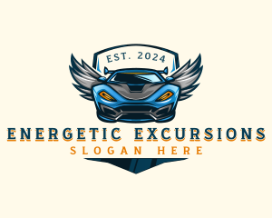 Wing Sports Car logo design