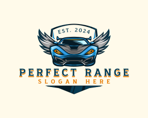 Wing Sports Car logo design