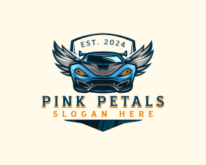 Wing Sports Car logo design