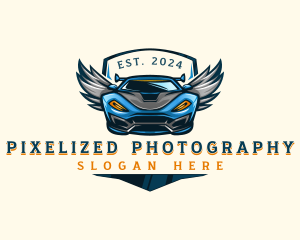 Wing Sports Car logo design