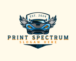 Wing Sports Car logo design