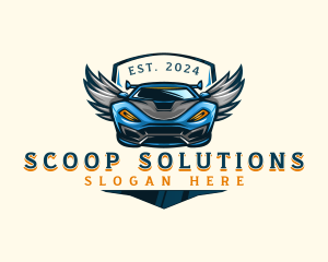 Wing Sports Car logo design