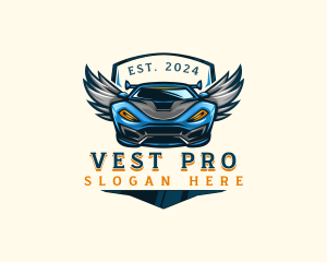 Wing Sports Car logo design