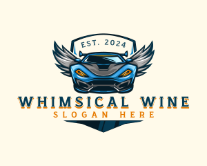 Wing Sports Car logo design