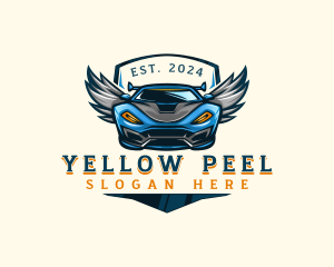 Wing Sports Car logo design