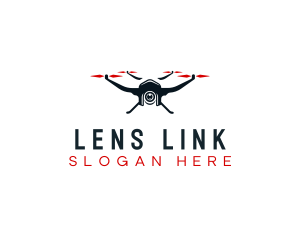 Filming Lens Drone logo design