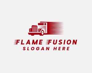 Fast Red Freight Truck Logo