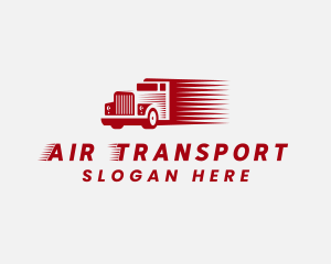 Fast Red Freight Truck logo design