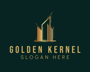 Golden Tower Realty logo design