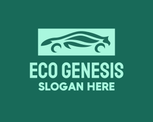 Eco Green Vehicle logo design