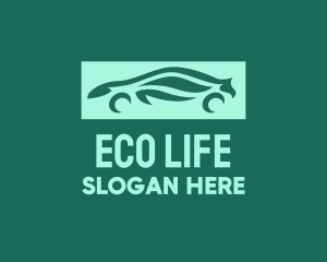 Eco Green Vehicle logo design