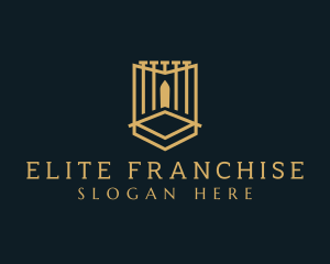 Deluxe Gate Shield logo design