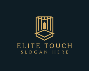 Deluxe Gate Shield logo design