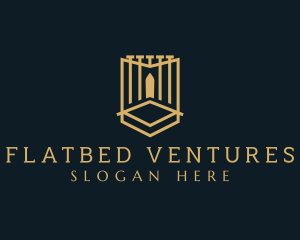 Deluxe Gate Shield logo design