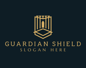 Deluxe Gate Shield logo design