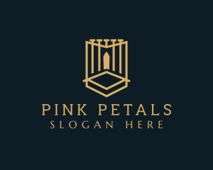 Deluxe Gate Shield logo design