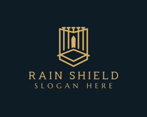 Deluxe Gate Shield logo design