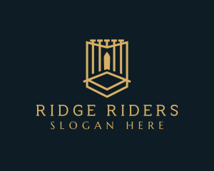 Deluxe Gate Shield logo design