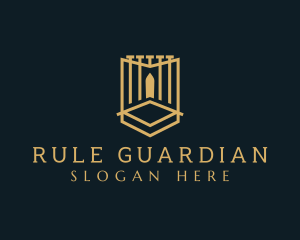 Deluxe Gate Shield logo design