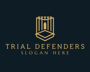 Deluxe Gate Shield logo design