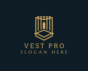 Deluxe Gate Shield logo design