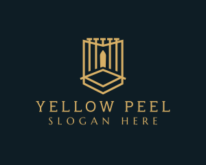 Deluxe Gate Shield logo design