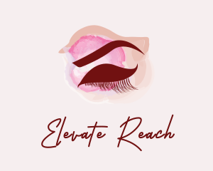 Cosmetics Makeup Eyelashes  Logo