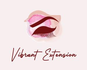 Cosmetics Makeup Eyelashes  logo design