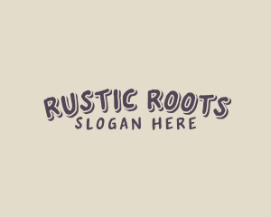 Rustic Handwritten Business logo design