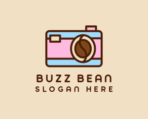 Pastel Coffee Camera  logo design