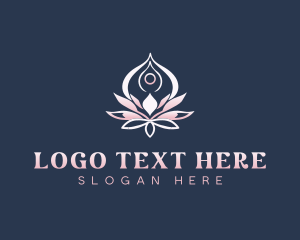 Yoga Wellness Lotus logo