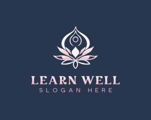 Yoga Wellness Lotus logo design