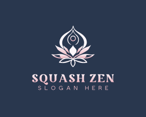 Yoga Wellness Lotus logo design