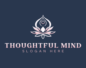 Yoga Wellness Lotus logo design