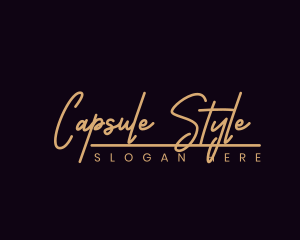 Fashion Script Style logo design