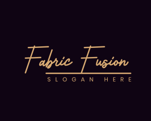 Fashion Script Style logo design