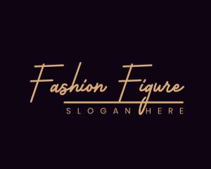 Fashion Script Style logo design