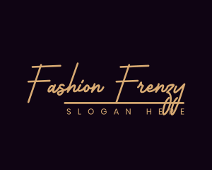 Fashion Script Style logo design