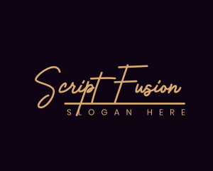 Fashion Script Style logo